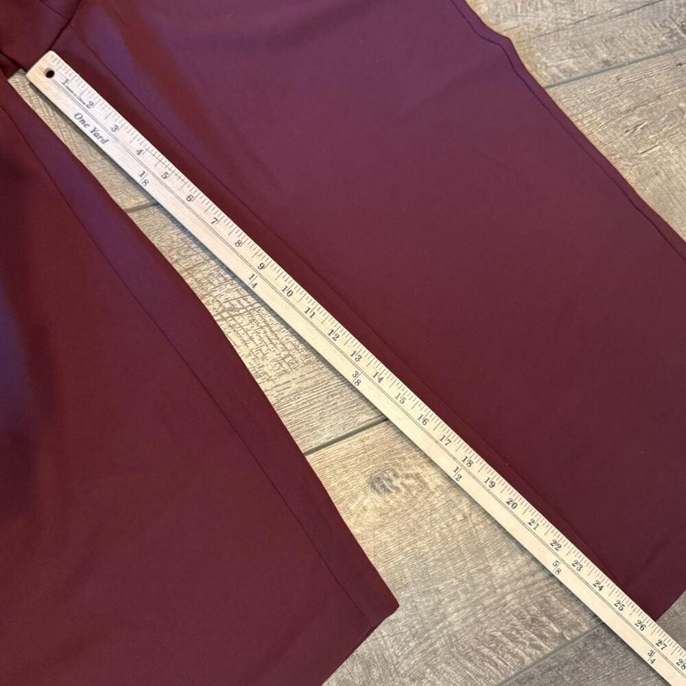 NWT Ann Taylor Factory Wide Leg Crop Trouser Eggplant Pant Size 14 - Picture 6 of 8